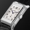 Reverso Classic Large Hand-Wound 45mm x 27mm Stainless Steel and Alligator Watch, Ref. No. Q3858520 - FR Reverso Classic Large Hand-Wound 45mm x 27mm Stainless Steel and Alligator Watch, Ref. No. Q3858520 - FR