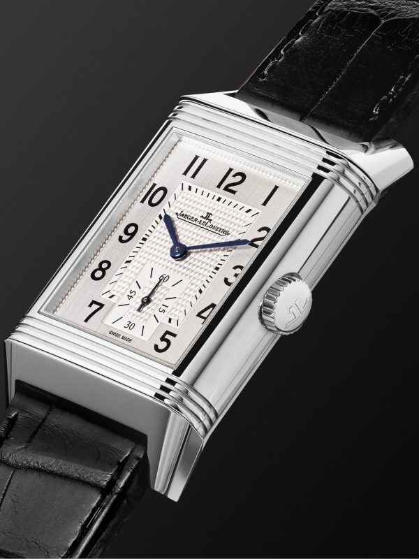 Reverso Classic Large Hand-Wound 45mm x 27mm Stainless Steel and Alligator Watch, Ref. No. Q3858520 - FR Reverso Classic Large Hand-Wound 45mm x 27mm Stainless Steel and Alligator Watch, Ref. No. Q3858520 - FR