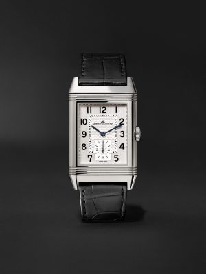 Reverso Classic Large Hand-Wound 45mm x 27mm Stainless Steel and Alligator Watch, Ref. No. Q3858520 Reverso Classic Large Hand-Wound 45mm x 27mm Stainless Steel and Alligator Watch, Ref. No. Q3858520
