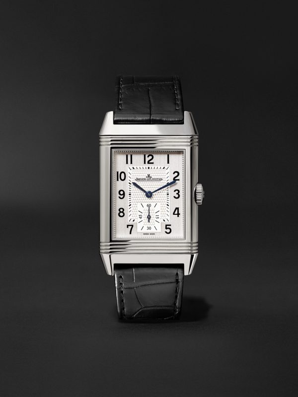 Reverso Classic Large Hand-Wound 45mm x 27mm Stainless Steel and Alligator Watch, Ref. No. Q3858520 Reverso Classic Large Hand-Wound 45mm x 27mm Stainless Steel and Alligator Watch, Ref. No. Q3858520