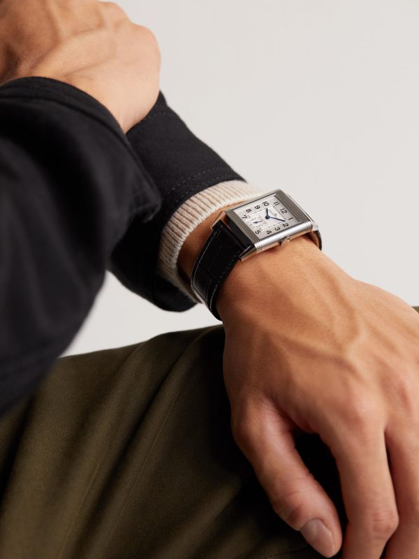 Reverso Classic Large Hand-Wound 45mm x 27mm Stainless Steel and Alligator Watch, Ref. No. Q3858520 - OU Reverso Classic Large Hand-Wound 45mm x 27mm Stainless Steel and Alligator Watch, Ref. No. Q3858520 - OU