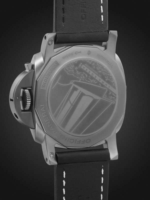 Luminor Luna Rossa GMT Automatic 44mm Titanium and Leather Watch, Ref. No. PAM01036 - BK Luminor Luna Rossa GMT Automatic 44mm Titanium and Leather Watch, Ref. No. PAM01036 - BK