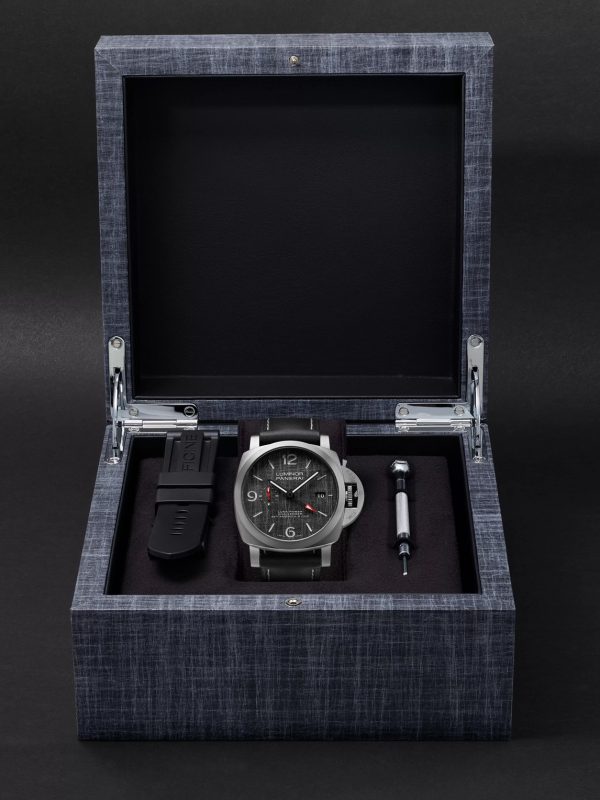 Luminor Luna Rossa GMT Automatic 44mm Titanium and Leather Watch, Ref. No. PAM01036 - E3 Luminor Luna Rossa GMT Automatic 44mm Titanium and Leather Watch, Ref. No. PAM01036 - E3