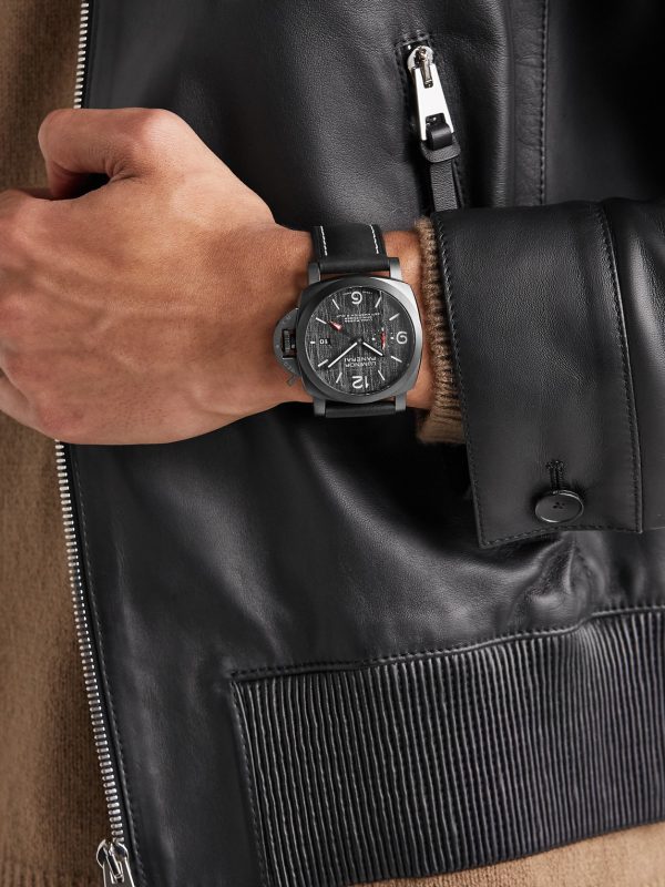 Luminor Luna Rossa GMT Automatic 44mm Titanium and Leather Watch, Ref. No. PAM01036 - OU Luminor Luna Rossa GMT Automatic 44mm Titanium and Leather Watch, Ref. No. PAM01036 - OU