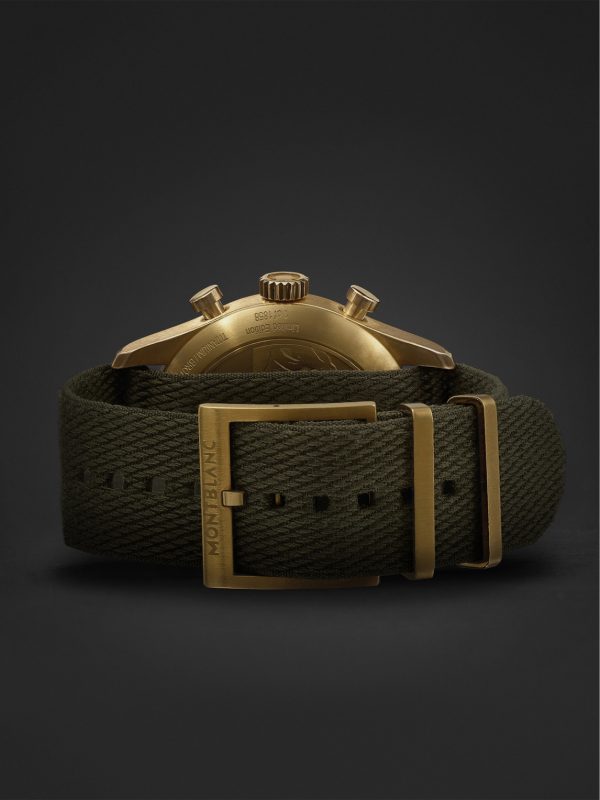 1858 Automatic Chronograph Limited Edition 42mm Bronze and Webbing Watch, Ref No. 119908 - E2 1858 Automatic Chronograph Limited Edition 42mm Bronze and Webbing Watch, Ref No. 119908 - E2