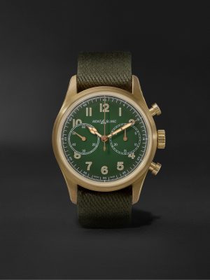 1858 Automatic Chronograph Limited Edition 42mm Bronze and Webbing Watch, Ref No. 119908
