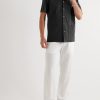 Jersey-Panelled Organic Cotton-Piqué Shirt - OU