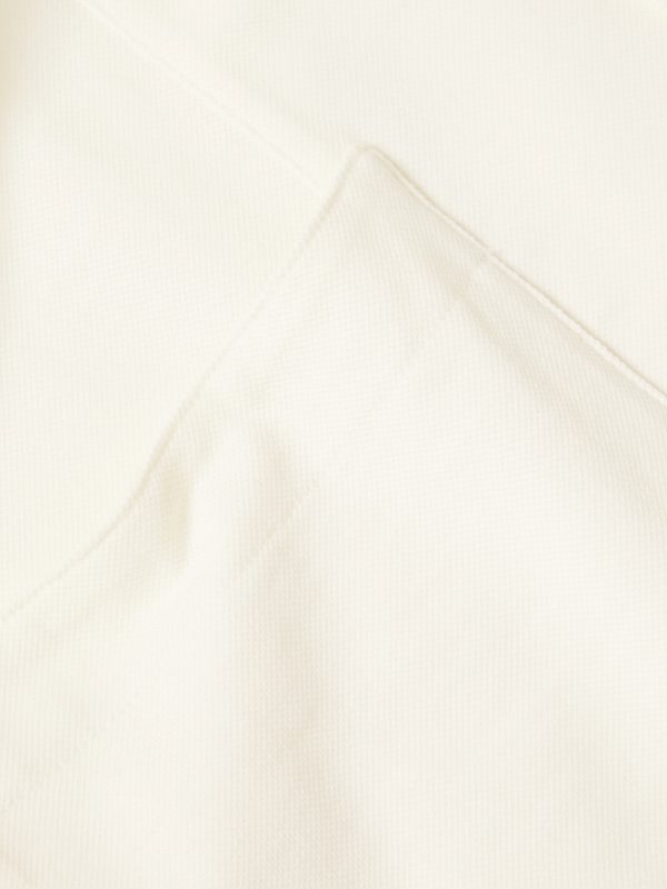 Jersey-Panelled Organic Cotton-Piqué Shirt - E1