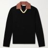 Colour-Block Organic Cotton and TENCEL™ Lyocell-Blend Polo Shirt
