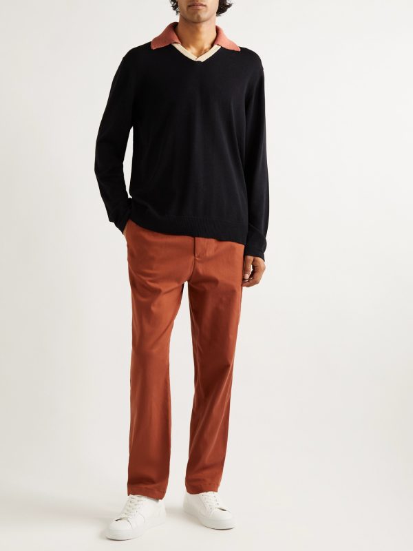 Colour-Block Organic Cotton and TENCEL™ Lyocell-Blend Polo Shirt - OU