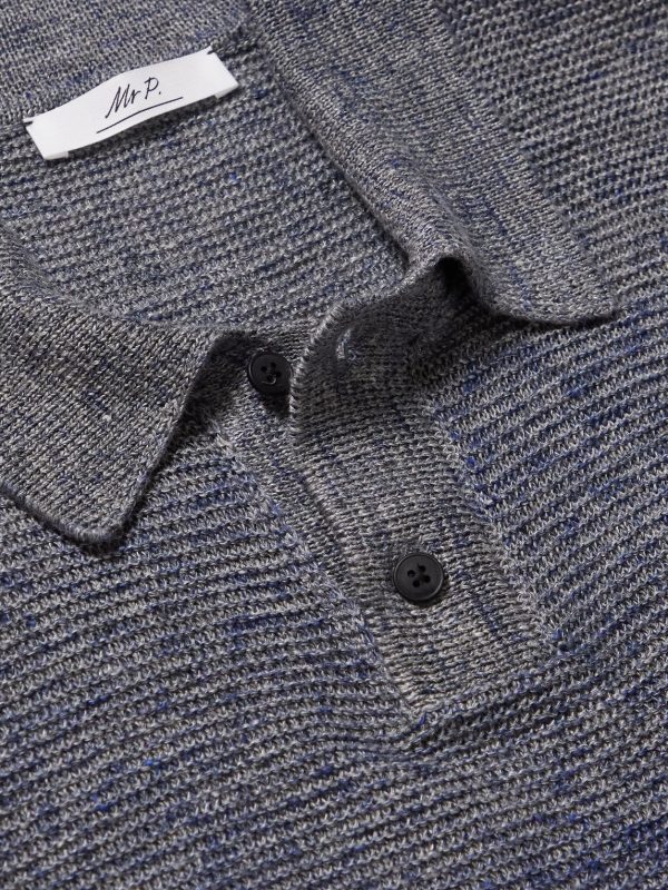 Dégradé Linen Polo Shirt - CU Dégradé Linen Polo Shirt - CU