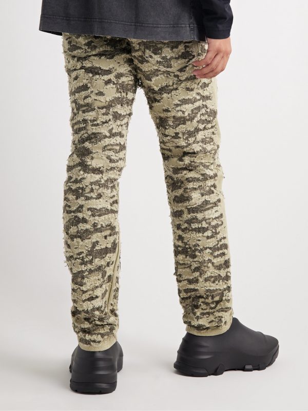 Slim-Fit Distressed Jeans - BK Slim-Fit Distressed Jeans - BK