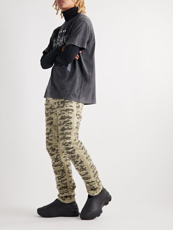 Slim-Fit Distressed Jeans - OU Slim-Fit Distressed Jeans - OU