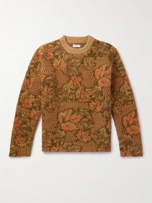 Metallic Jacquard-Knit Sweater Metallic Jacquard-Knit Sweater
