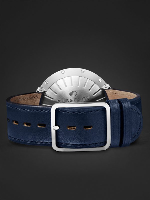 Type 8 Mechanical 42.9mm Titanium and Leather Watch, Ref. No. TYPE 8C - E2