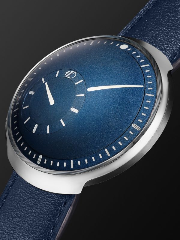 Type 8 Mechanical 42.9mm Titanium and Leather Watch, Ref. No. TYPE 8C - FR