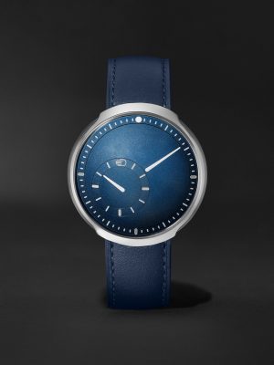 Type 8 Mechanical 42.9mm Titanium and Leather Watch, Ref. No. TYPE 8C
