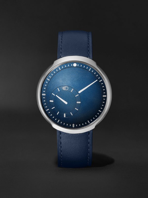 Type 8 Mechanical 42.9mm Titanium and Leather Watch, Ref. No. TYPE 8C