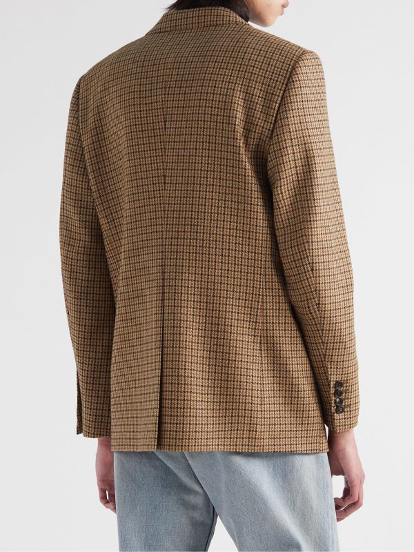 Checked Wool Blazer - BK