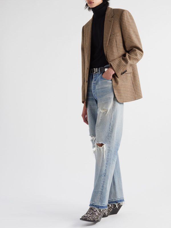 Checked Wool Blazer - OU