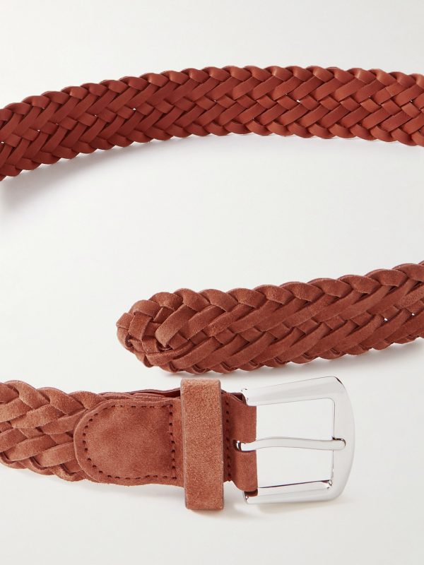4cm Woven Suede Belt - E1 4cm Woven Suede Belt - E1