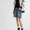 Wesley Straight-Leg Distressed Denim Shorts - OU Wesley Straight-Leg Distressed Denim Shorts - OU
