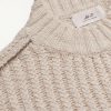 Ribbed Open-Knit Cotton Sweater - CU