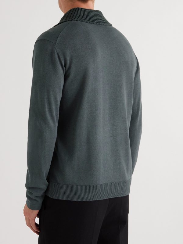 Colour-Block Organic Cotton and TENCEL™ Lyocell-Blend Polo Shirt - BK Colour-Block Organic Cotton and TENCEL™ Lyocell-Blend Polo Shirt - BK