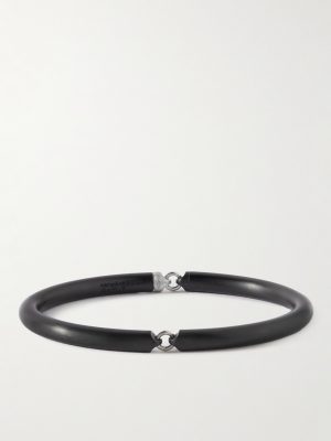 Ceramic and Silver-Tone Bracelet