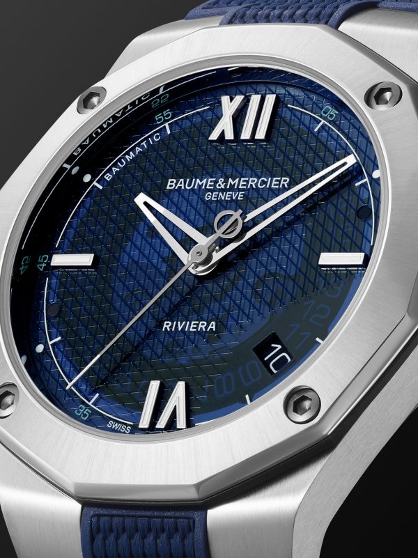 Riviera Automatic 42mm Stainless Steel and Rubber Watch, Ref. No. M0A10701 - CU
