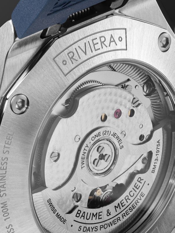 Riviera Automatic 42mm Stainless Steel and Rubber Watch, Ref. No. M0A10701 - E1