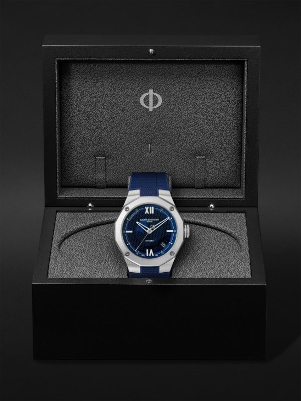 Riviera Automatic 42mm Stainless Steel and Rubber Watch, Ref. No. M0A10701 - E3