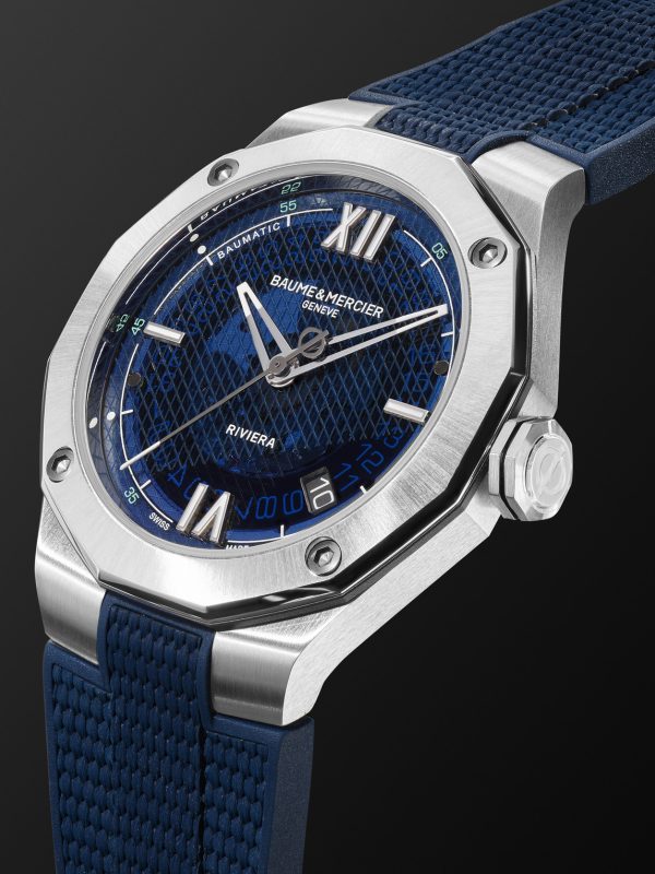 Riviera Automatic 42mm Stainless Steel and Rubber Watch, Ref. No. M0A10701 - FR