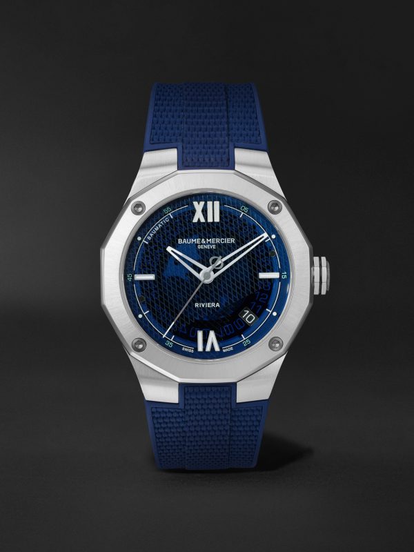 Riviera Automatic 42mm Stainless Steel and Rubber Watch, Ref. No. M0A10701