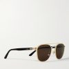 Aviator-Style Gold-and Silver-Tone and Tortoiseshell Acetate Sunglasses - FR
