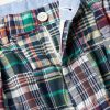 + Throwing Fits Tapered Cropped Checked Cotton Trousers - E1 + Throwing Fits Tapered Cropped Checked Cotton Trousers - E1
