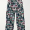 + Throwing Fits Tapered Cropped Checked Cotton Trousers + Throwing Fits Tapered Cropped Checked Cotton Trousers
