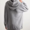 Oversized Logo-Print Wool and Cashmere-Blend Zip-Up Hoodie - BK Oversized Logo-Print Wool and Cashmere-Blend Zip-Up Hoodie - BK