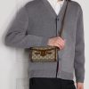 Horsebit 1955 Leather-Trimmed Printed Coated-Canvas Shoulder Bag - OU
