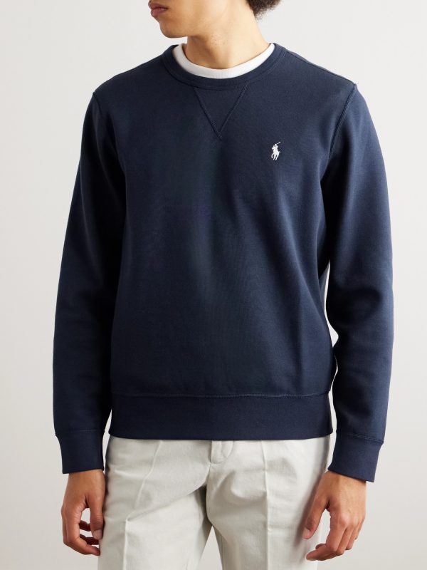 Logo-Embroidered Jersey Sweatshirt - FR Logo-Embroidered Jersey Sweatshirt - FR