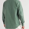 Garment-Dyed Ribbed Cotton Shirt - BK