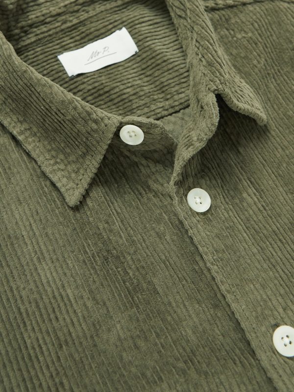 Garment-Dyed Cotton-Blend Corduroy Shirt - CU Garment-Dyed Cotton-Blend Corduroy Shirt - CU