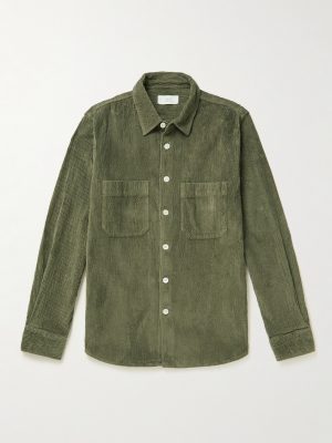 Garment-Dyed Cotton-Blend Corduroy Shirt Garment-Dyed Cotton-Blend Corduroy Shirt