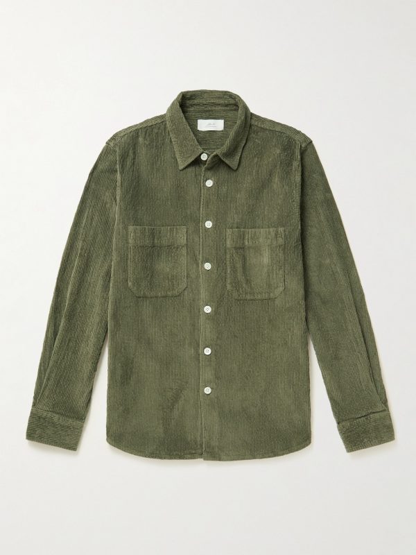 Garment-Dyed Cotton-Blend Corduroy Shirt Garment-Dyed Cotton-Blend Corduroy Shirt