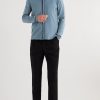 Contrast-Tipped Wool Cardigan - OU Contrast-Tipped Wool Cardigan - OU
