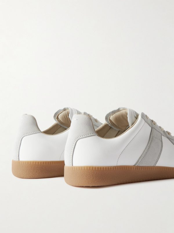 Replica Leather and Suede Sneakers - BK