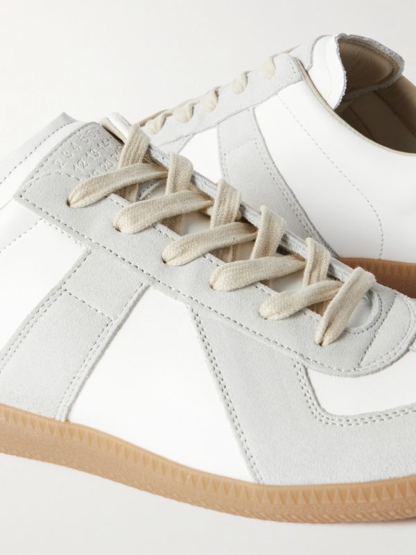 Replica Leather and Suede Sneakers - CU