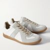 Replica Leather and Suede Sneakers - FR