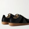 Replica Leather and Suede Sneakers - BK Replica Leather and Suede Sneakers - BK