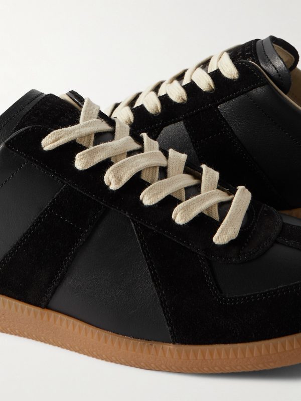 Replica Leather and Suede Sneakers - CU Replica Leather and Suede Sneakers - CU